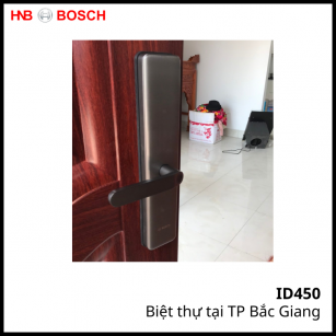 Lắp khóa Bosch ID450 tại biệt thự TP Bắc Giang