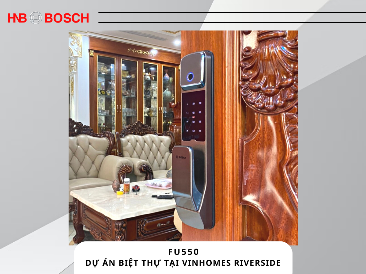 Lắp khóa Bosch FU550 tại Vinhomes Riverside