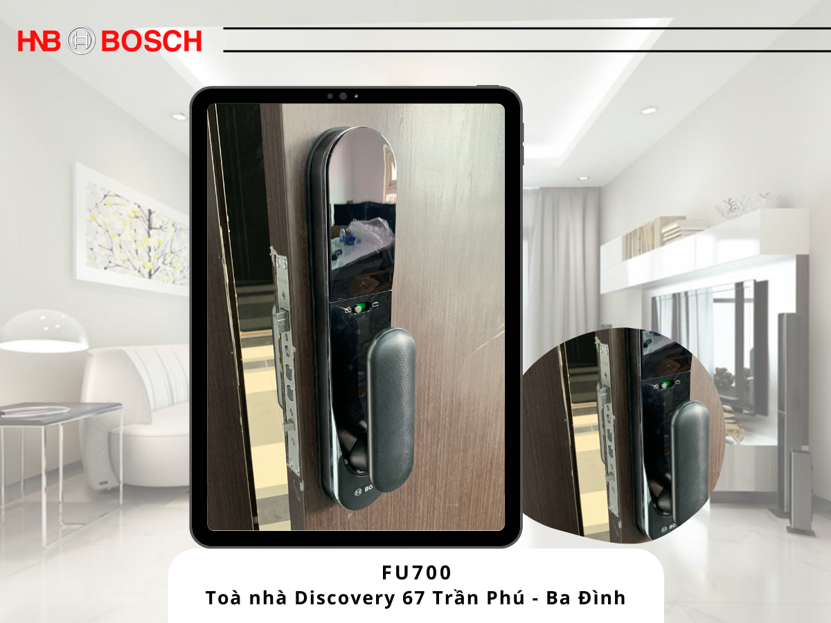 Lắp khóa Bosch FU700 tại Toà nhà Discovery Ba Đình