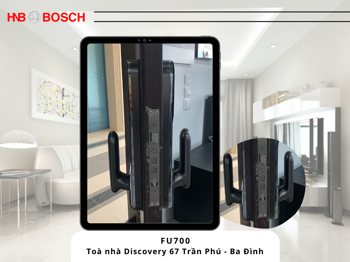Lắp khóa Bosch FU700 tại Toà nhà Discovery Ba Đình