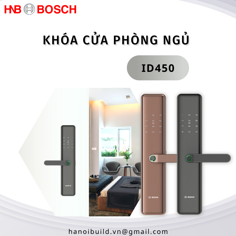 Bán khóa điện tử bosch ID450 chính hãng giá tốt nhất thị trường
