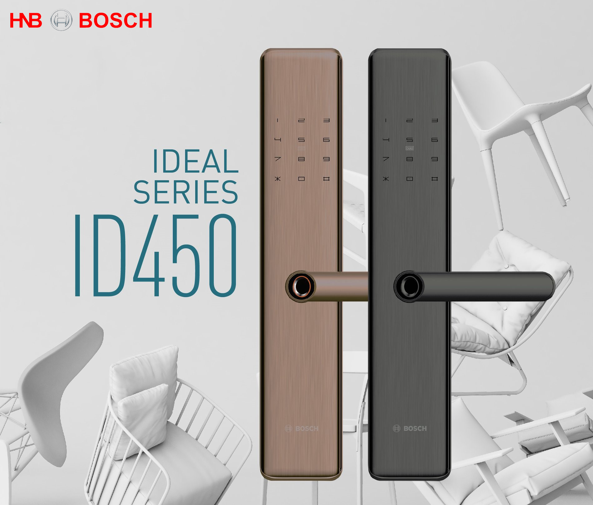 Bán khóa điện tử bosch ID450 chính hãng giá tốt nhất thị trường